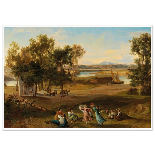 An idyllic southern landscape Art Print | Josef Hoffmann-Quipham Collections