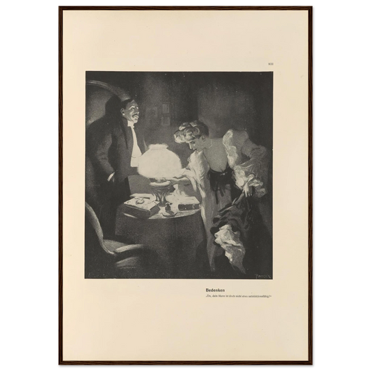 Bedenken (1908) Art Print | Ferdinand Freiherr von Reznicek-Quipham Collections