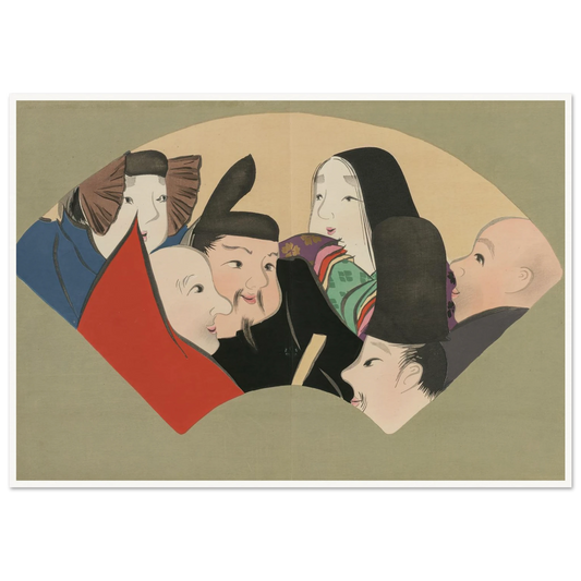 Six Poetic Immortals (Rokkasen) (1909-1910) Art Print | Kamisaka Sekka-Quipham Collections