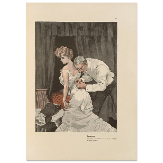 Argwohn (1908) Art Print | Ferdinand Freiherr von Reznicek-Quipham Collections