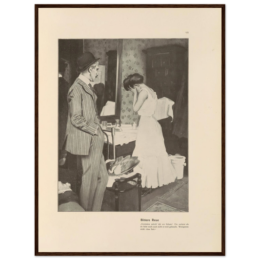 Bittere Reue (1908) Art Print | Ferdinand Freiherr von Reznicek-Quipham Collections