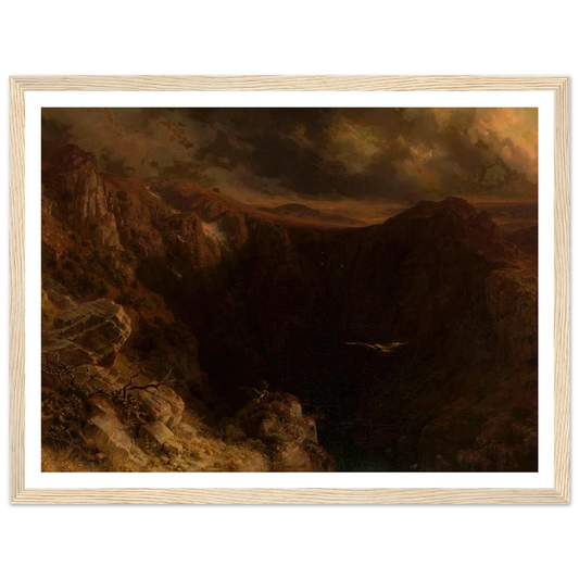 Evening in the mountains (1843) Art Print | August Behrendsen-Quipham Collections
