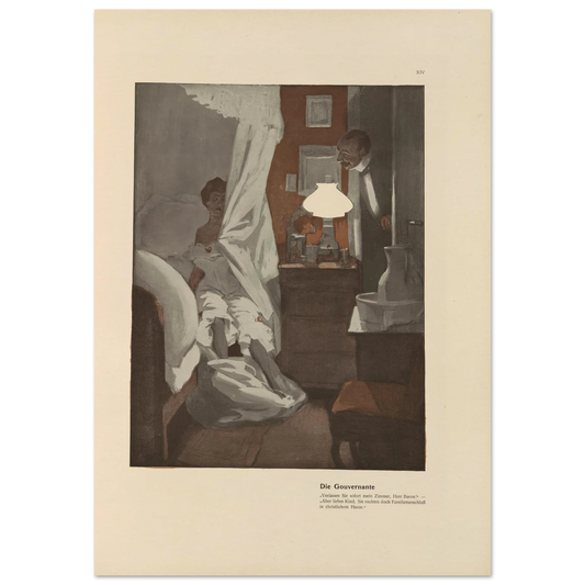 Die Gouvernante (1908) Art Print | Ferdinand Freiherr von Reznicek-Quipham Collections