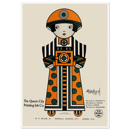 Queen City Ink, Ad. 02 (1890-1913) Art Print | Augustus Jansson-Quipham Collections
