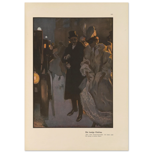 Die lustige Ehefrau (1908) Art Print | Ferdinand Freiherr von Reznicek-Quipham Collections