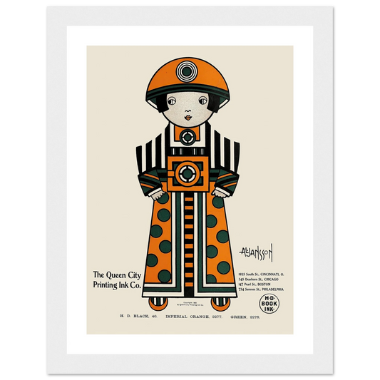 Queen City Ink, Ad. 02 (1890-1913) Art Print | Augustus Jansson-Quipham Collections