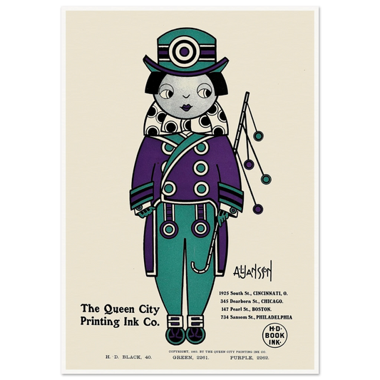 Queen City Ink, Ad. 01 (1890-1913) Art Print | Augustus Jansson-Quipham Collections