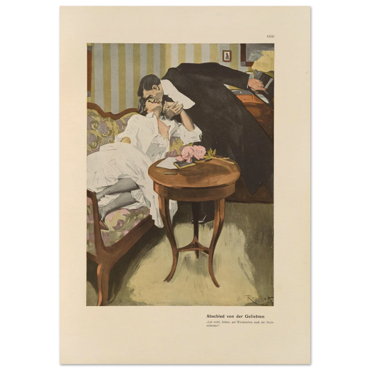 Abschied von der Geliebten (1908) Art Print | Ferdinand Freiherr von Reznicek-Quipham Collections