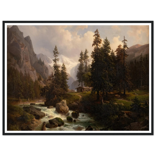 Dale in the High Alps at Gastein (1850) Art Print | August Behrendsen-Quipham Collections