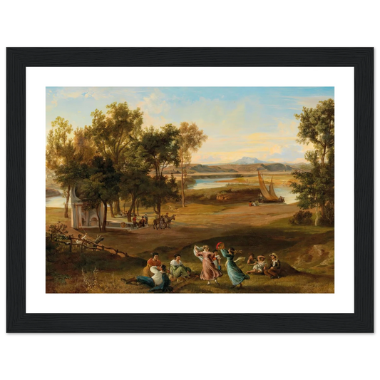 An idyllic southern landscape Art Print | Josef Hoffmann-Quipham Collections