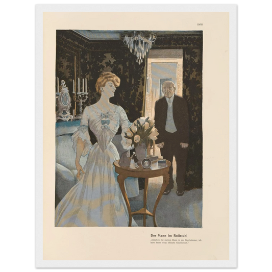 Der Mann im Rollstuhl (1908) Art Print | Ferdinand Freiherr von Reznicek-Quipham Collections